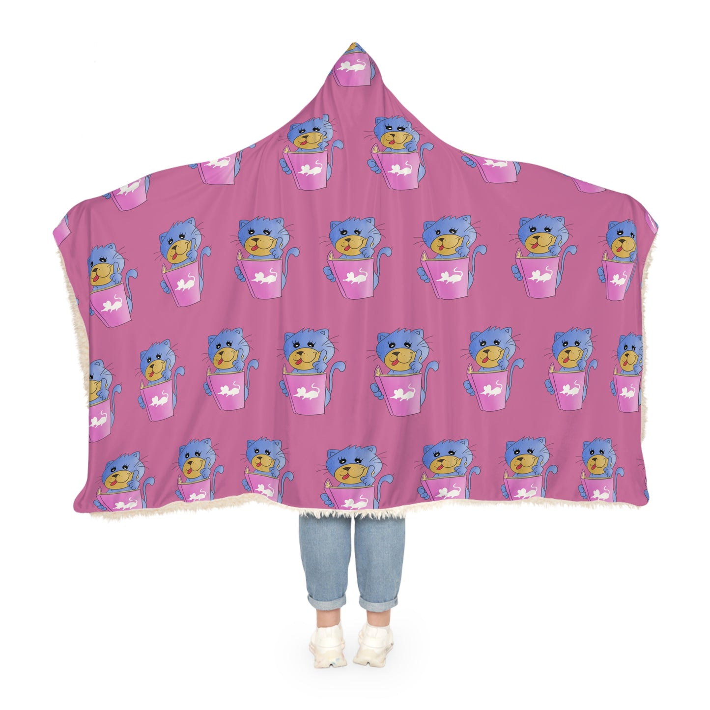 Reading Kitty Snuggle Blanket