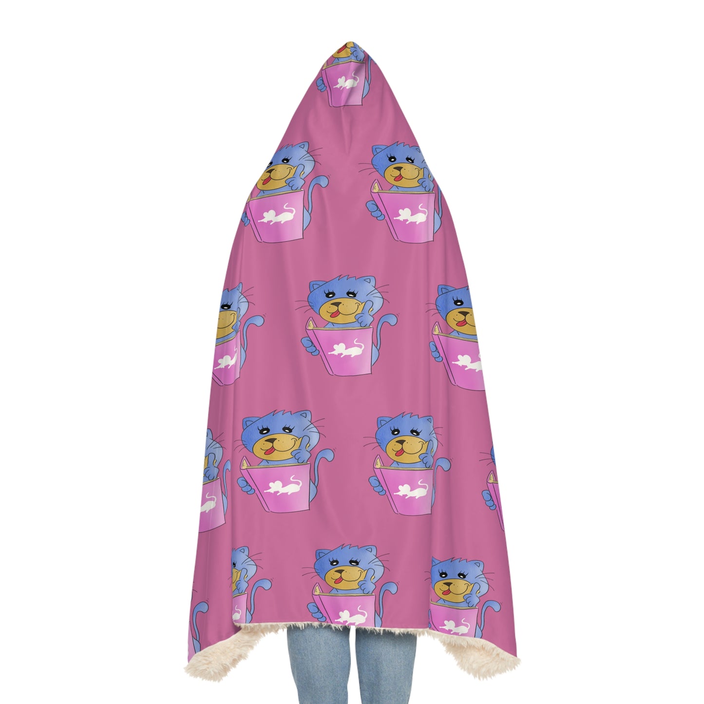 Reading Kitty Snuggle Blanket