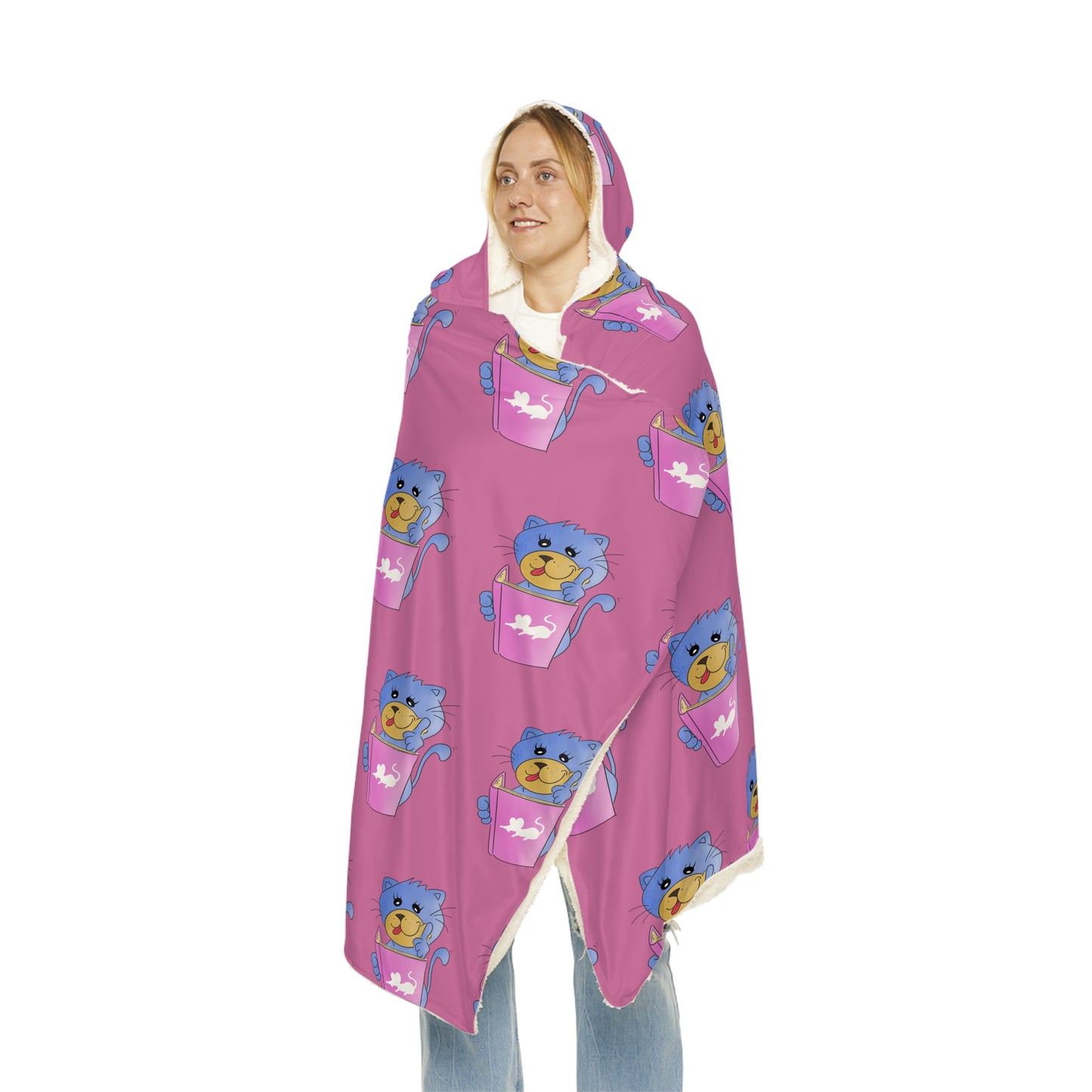 Reading Kitty Snuggle Blanket